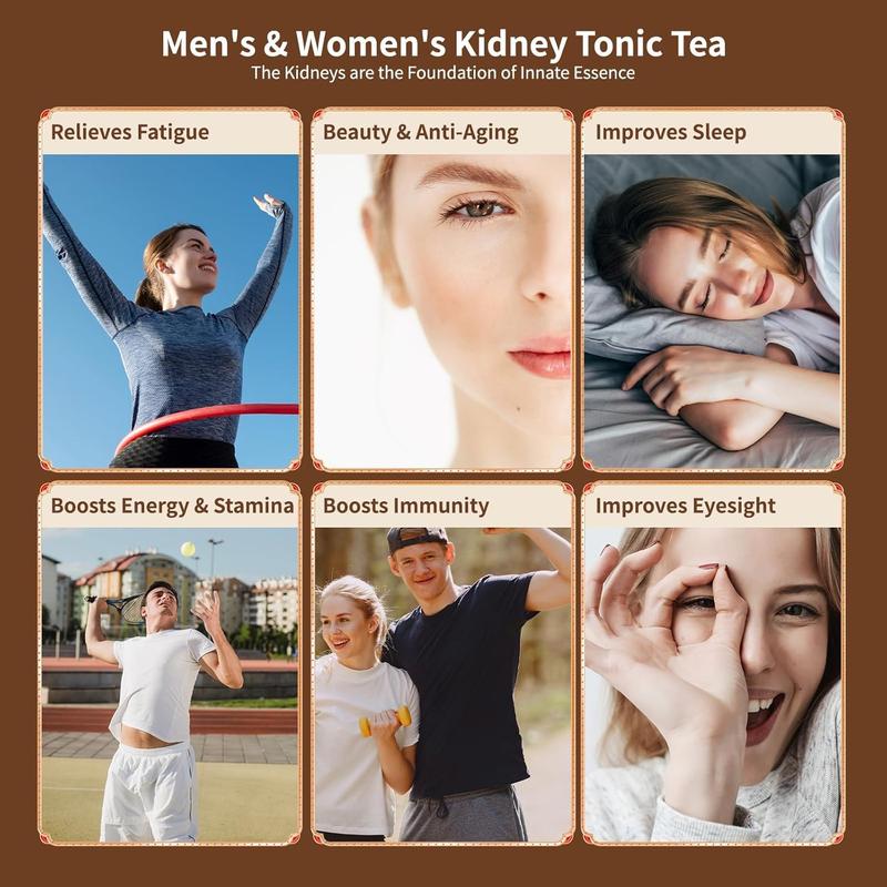 Revitalize Your Health with Our Organic Herbal Kidney Tea - A Powerful Blend of Ginseng, Red Dates, Wolfberry, and Mulberry - 30 Convenient Tea Bags