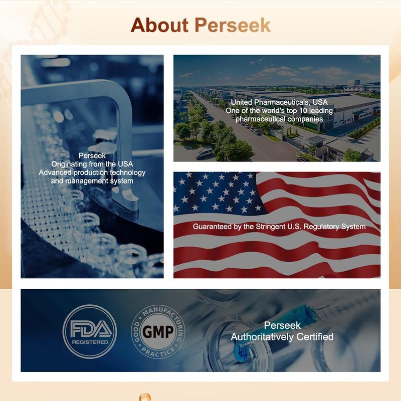 Unlock Youthful Vitality with Perseek NAD+ for Anti-Aging - 1200mg Cellular Renewal Formula | Boost Energy, Focus, and Skin Health - 10 Convenient Vials