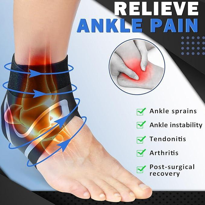 Ollas Ankle Support Brace – Ultimate Protection Against Sprains & Injuries for Men and Women – Breathable Compression Cuff with Adjustable Straps for All Sports