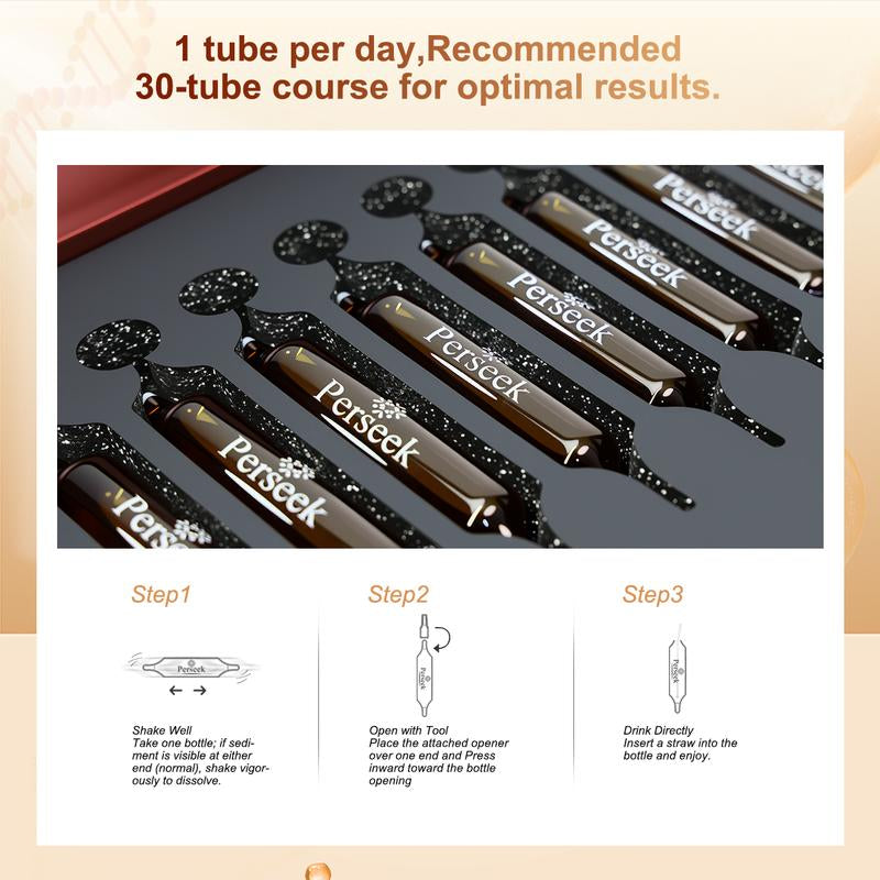 Unlock Youthful Vitality with Perseek NAD+ for Anti-Aging - 1200mg Cellular Renewal Formula | Boost Energy, Focus, and Skin Health - 10 Convenient Vials